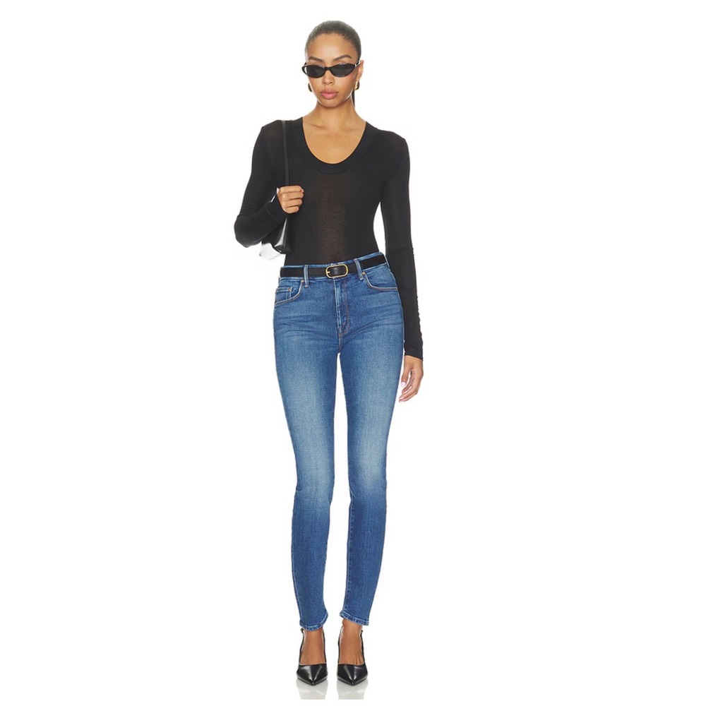 MOTHER The Looker High Rise Skinny Jeans Medium Blue Wash Size 27. Excellent.